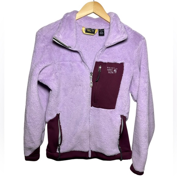 Women's Mountain Hard Wear Hi-Loft Polartec Fleece Coat in Lavender Size Medium - Picture 1 of 3